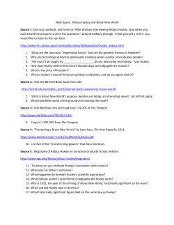 Brave New World Webquest