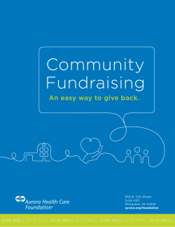 Community Fundraising - Aurora Health Care Foundation