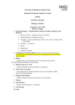 University of Melbourne Student Union Meeting of the Burnley