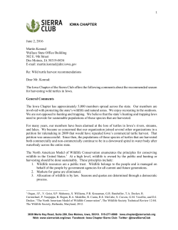 iowa chapter - Sierra Club