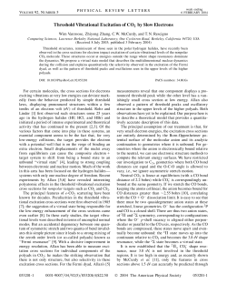 Threshold Vibrational Excitation of CO 2 by Slow Electrons