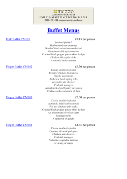 the private catering menu here