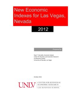 Prepared by - UNLV: CBER - University of Nevada, Las Vegas