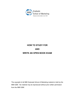 how to study for and write an open book exam