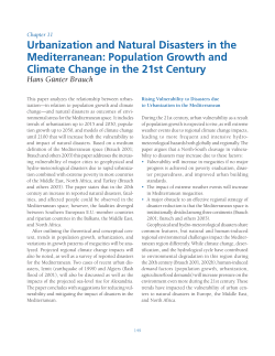 Urbanization and Natural Disasters in the Mediterranean