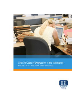 The Full Costs of Depression in the Workforce