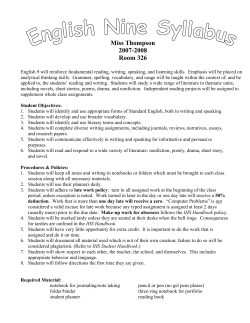 Miss Thompson 2007-2008 Room 326