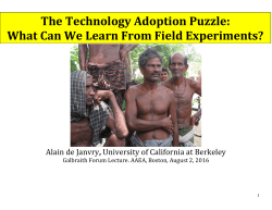 - Agricultural Technology Adoption Initiative