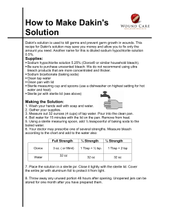 How to Make Dakin`s Solution