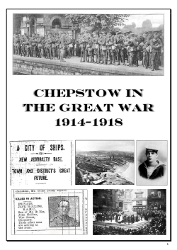 chepstow in the great war 1914-1918