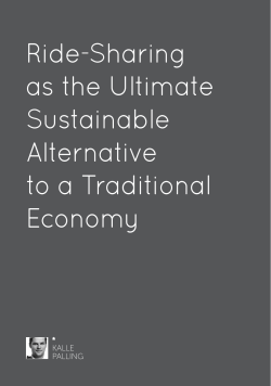 Ride-Sharing as the Ultimate Sustainable Alternative to a Traditional