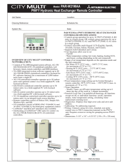 PAR-W21MAA Submittal
