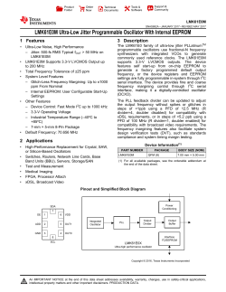 LMK61E0M - Texas Instruments
