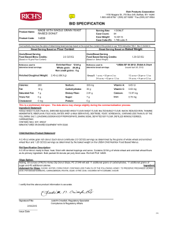 BID SPECIFICATION