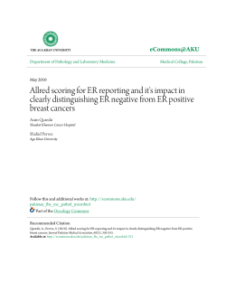 Allred scoring for ER reporting and it`s impact in clearly