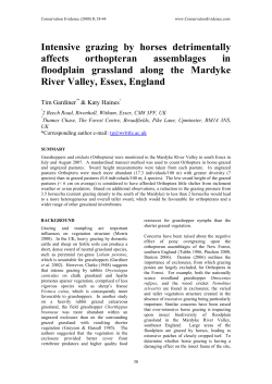 Overgrazing by horses negatively affects Orthoptera assemblages in