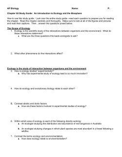 AP Biology - San Mateo High School