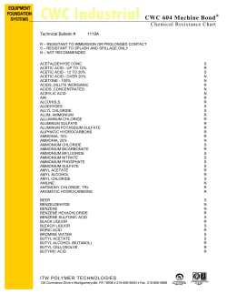 CWC 604 Machine Bond - Technical Notes