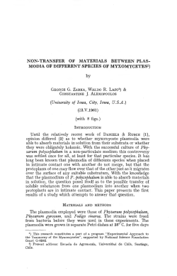 non-transfer of materials between plas