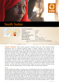 Sudan-S._CO Factsheet July 2011