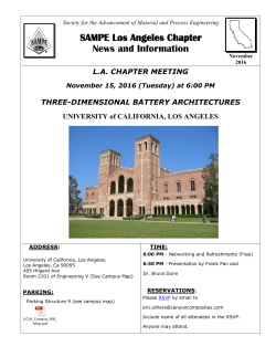 SAMPE Los Angeles Chapter News and Information