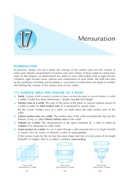 Mensuration - I Love Maths