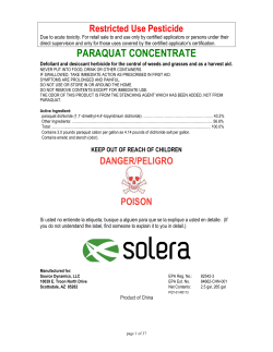 paraquat concentrate