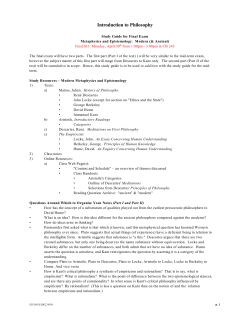 Introduction to Philosophy