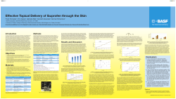 Effective Topical Delivery of Ibuprofen through the Skin