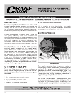 degreeing a camshaft... the easy way.