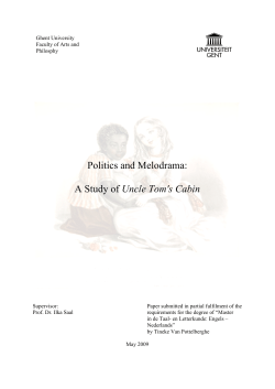 A Study of Uncle Tom`s Cabin