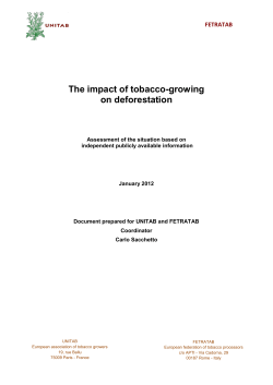 The impact of tobacco-growing on deforestation