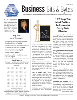 May - Business System Solutions