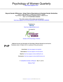 Beyond gender differences: Using tests of