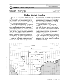 Finding Absolute Locations
