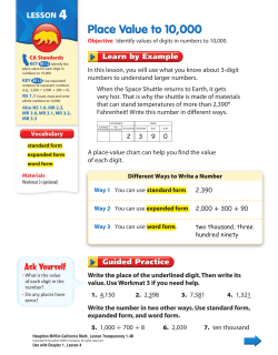 Place Value to 10,000