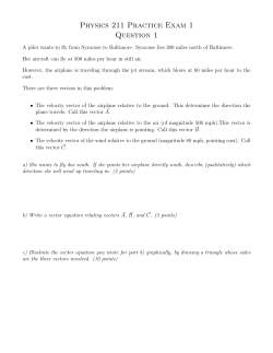 Physics 211 Practice Exam 1 Question 1