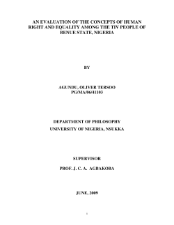 an evaluation of the concepts of human right and equality among the