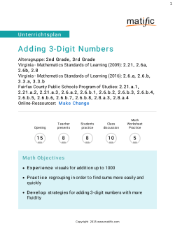 Adding 3-Digit Numbers