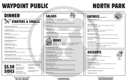 North Park Dinner