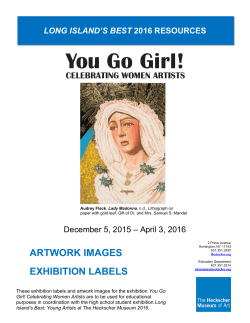 artwork images exhibition labels