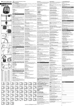 bedienungsanleitung - ciclosport.com Fahrradcomputer