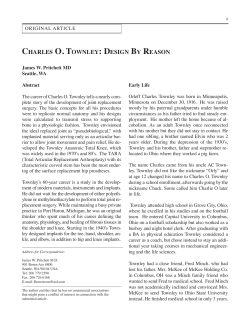charles o. townley: design by reason