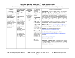 Curriculum Map for SMMUSD 7th Grade Social Studies