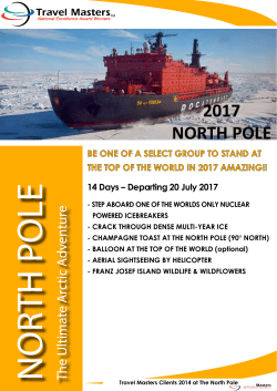 2017 north pole - Travel Masters