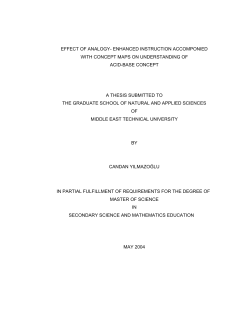 EFFECT OF ANALOGY-ENHANCED INSTRUCTION