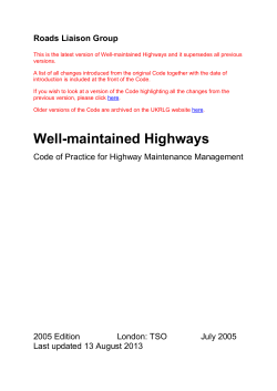 Well-maintained Highways
