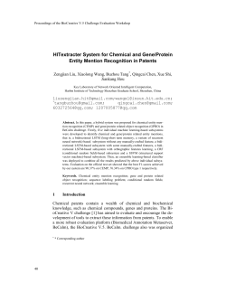 HITextracter System for Chemical and Gene/Protein