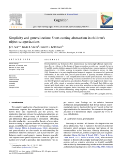 Simplicity and generalization: Short-cutting abstraction in children`s