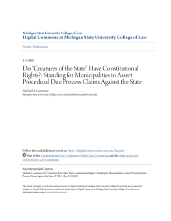 Do "Creatures of the State" Have Constitutional Rights?